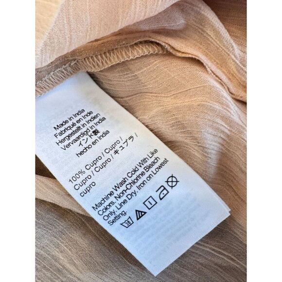 NWT J. Crew Ruffle Button-Up Shirt in Crinkle Chiffon Sz 14 Pale Pink OP $138 - Picture 7 of 12